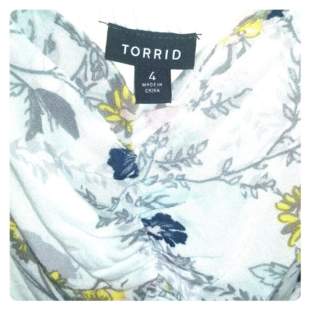 Torrid size 4 long high-low dress